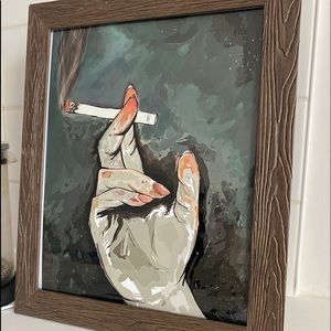 Smoking Night / Original Print / Glossy 8x10